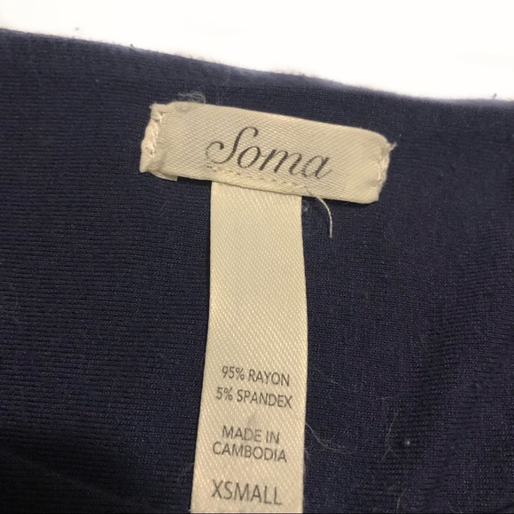 Soma Tile Print Cinched Waist Soft Dress Modest - Picture 7 of 7